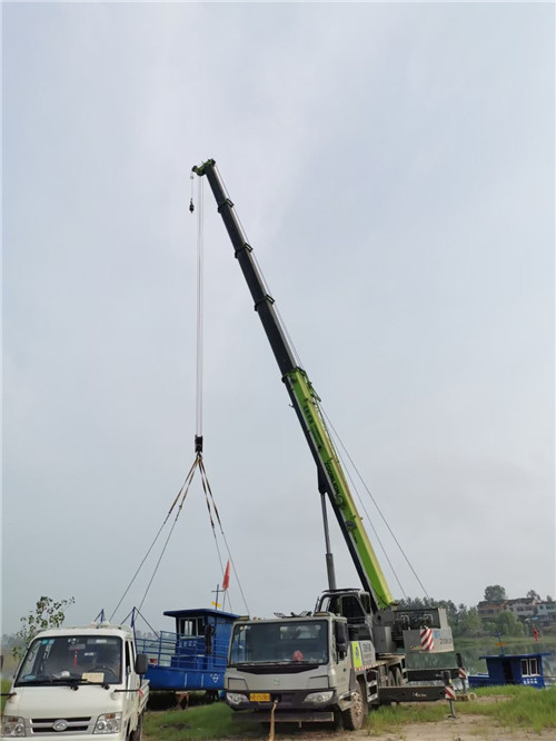 湖口县桥梁建设吊装案例